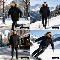 Veste d'hiver pour homme TIMETEX avec logo personnalisé, en duvet de canard blanc, imperméable, coupe-vent, parka thermique, OEM