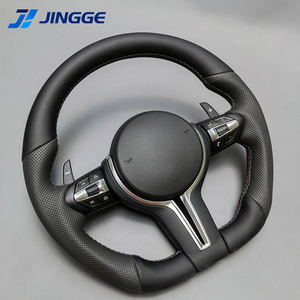 Volante Deportivo de Cuero Perforado para Modelos <span class=keywords><strong>BMW</strong></span> <span class=keywords><strong>340i</strong></span> X3 X4 X5 X6 F10 F16 F30 F32 E46 E60 E90 E91 E70 E71 M3 M4 M5 - Product Image 2