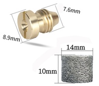 2 pièces de buse d'orifice de canon à mousse de 1.1mm et 2 pièces de machine à mousse, embouts de filetage universels pour la lance à mousse de neige
