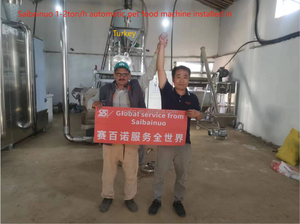 Línea de producción automática de pellets de comida seca para perros de 0.1-6ton/h, extrusora de alimentación de doble tornillo en Turquía - Product Image 2