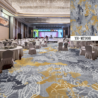 Tapis mural en nylon imprimé pour chambre d'hôtel 5 étoiles luxueuse