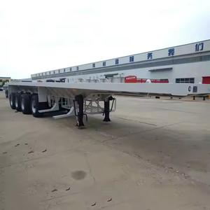 Semirremolques de plataforma plana de alta calidad de 2, 3 y 4 ejes, de 30 a 100 toneladas, para transporte de carga a granel. - Product Image 4