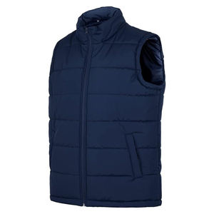 Best-seller OEM Gilet bouffant d'hiver personnalisé pour hommes Gilet sans manches décontracté léger de couleur unie pour adultes - Product Image 3