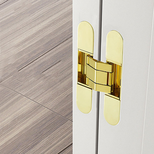 Nhà Máy Tốt Nhất 3D Có Thể Điều Chỉnh Vô Hình Đóng Mềm Lối Vào Cửa Bản Lề Màu Đen Ẩn Bản Lề Cho Cửa - Product Image 3