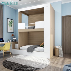 Cama Litera Moderna Desmontable con Paneles de Madera para Estudiantes, Hoteles, Escuelas, Dormitorios, Hostales, Apartamentos y Hospitales - Product Image 3