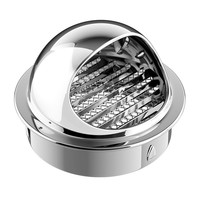 Capot de ventilation anti-pluie en acier inoxydable 201 DN110, capot d'évacuation d'air frais avec moustiquaire