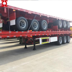 Remorque à plateau largement utilisée par le fabricant chinois avec verrouillage par torsion pour le <span class=keywords><strong>transport</strong></span> de conteneurs de 20 pieds et 40 pieds - Product Image 6