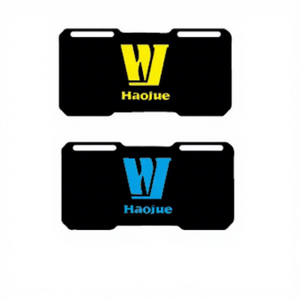 YOCITA - Soporte de Matrícula Trasero de Acrílico para Motocicleta con Logotipo Haojue, Sistema de Iluminación de Matrícula Compatible - Product Image 1