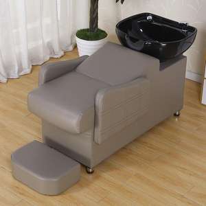 Nouveau lit de shampooing thaïlandais à moitié couché pour salon de coiffure salon de coiffure salon avec lit de poinçon de bassin en céramique - Product Image 4