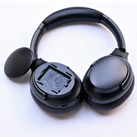 Casque audio pliable supra-auriculaire avec batterie amovible, casque sans fil, longue autonomie, stéréo HiFi pour téléphone, ordinateur portable, PC