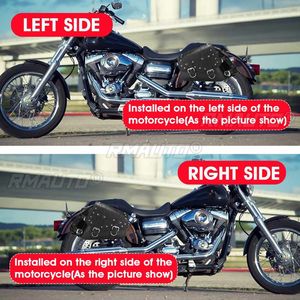 Sacs de selle universels pour moto, sacs à outils latéraux, pochette de rangement pour bagages de moto et scooter, sacoche étanche pour Cafe Racer - Product Image 2