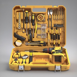 Juego de taladro eléctrico de 21V Cross Border, kit de herramientas a batería de 1/4 pulgada para taladrar madera, metal y hormigón - Product Image 5