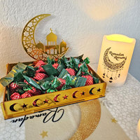 Usine personnalisé or acrylique Ramadan plateau de service islamique Ramadan décor de Table Ramadan cadeaux