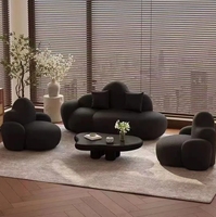 Canapé nuage nordique 1 2 3 places chaise paresseuse simple avec pouf canapé d'angle sectionnel pour salon ou appartement