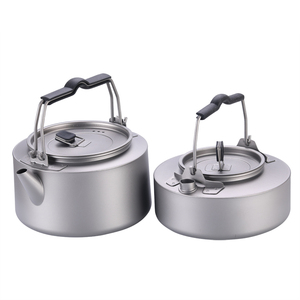 Bouilloires et Théières Chinoises en Titane 0.6L/1L – Bouilloire Portable pour Café, Camping, Randonnée, Pique-nique, Barbecue en Extérieur - Product Image 2