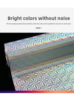 Rouleau de feuille de dorure holographique laser or et argent, feuille métallique à effet arc-en-ciel pour l'impression d'emballages en papier et carton