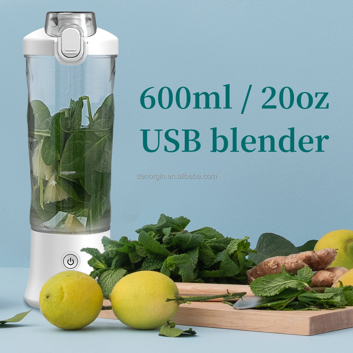 Wholesale New Design Juicer Blender Waterproof 600ML Blender Mixer Blend Mode and Pulse Mode 2 in 1 Portable Blender · image 3
