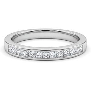 Anillo de compromiso de plata de ley 925 con diamante talla princesa Jewelspaark de 0.23 quilates para mujer - Product Image 1