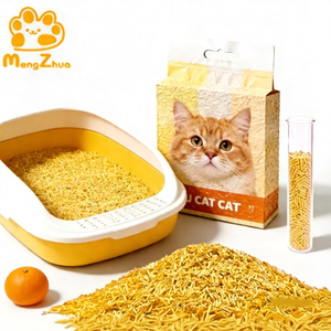 ทรายแมวเต้าหู้แบบกำหนดเอง เป็นมิตรกับสิ่งแวดล้อม จับตัวเป็นก้อนเร็ว ดับกลิ่น กลิ่นหอมแบบแป้งเด็ก รูปทรงลูกบอล ละลายเร็ว - Product Image 1