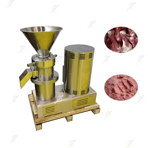 Professional Puree Colloid Mill Grinder Equipment Meat Fish Skin Pig Sheep Cow Animal Bone Grinding Machine