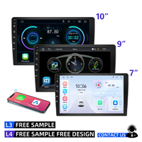 Autoradio écran tactile IPS 9/10 pouces, MP5 1 Din, CarPlay sans fil, Android Auto, Bluetooth, Mirror Link, GPS, unité multimédia