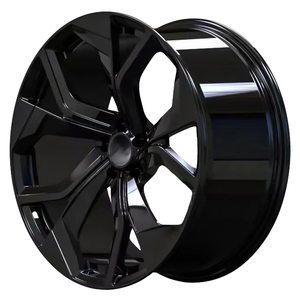 Rines Negros de Alto Rendimiento para Autos de Pasajeros, Rines de Aleación Forjada 5x112 para <span class=keywords><strong>Audi</strong></span> Q5 Q6 Q7 Q8 A6 A7 A8 RSQ8 Rs6 - Product Image 1