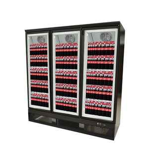 Supermarket Glass Door Upright Freezer Refrigerator Equipment Commercial Display <b>Fridge</b> Glass Door Refrigerator - Product Image 3