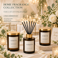 AIKUN Diffuseur de parfum d'ambiance haut de gamme, sans alcool, avec emballage personnalisé, boîte cadeau minimaliste, vente en gros, par une équipe de designers AIKUN