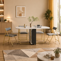 Petite Table pliante d'extérieur avec roulettes, Simple, vente en gros