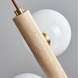 Lámpara Colgante de Travertino Natural de Estilo Moderno Wabi-Sabi para Mesitas de Noche de Dormitorio, Acentos de Habitaciones de Hotel, Decoración de Comedor de Apartamentos - Product Image 4