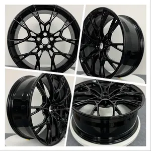 22x9.5 Black Satin Monoblock Forged Wheels 22\" Satin Polished Car Rims For Land Rover Range Rover New Condition