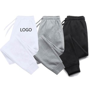 Người đàn ông của phòng tập thể dục giản dị quần cotton mô hình thẳng Sweatpants với giữa Eo Lỏng phù hợp và worsted vải trong màu sắc rắn - Product Image 1