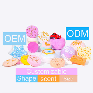 Nhà sản xuất nhãn hiệu riêng OEM, bom tắm bọt rẻ, bom tắm hữu cơ cho trẻ em, bộ 2 viên bom tắm oải hương cho tắm - Product Image 2