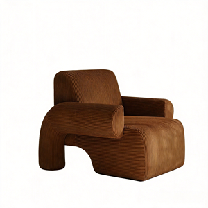 Divano Angolare Monoposto in Stile Nordico Moderno Minimalista <span class=keywords><strong>Vintage</strong></span> con Tessuto in Velluto a Coste e Design Multifunzionale - Product Image 1