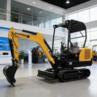 Mini-excavatrice sur chenilles de construction, moteur hydraulique, pompe, engrenage, PLC, roulement, forte puissance de creusement, garantie 1 an, pour la construction