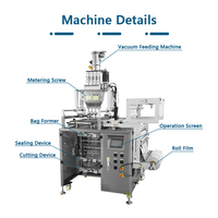 Machine d'emballage verticale automatique multi-voies à grande vitesse pour le remplissage de sachets de granulés, de poudre, de liquides et de pâtes en petits emballages