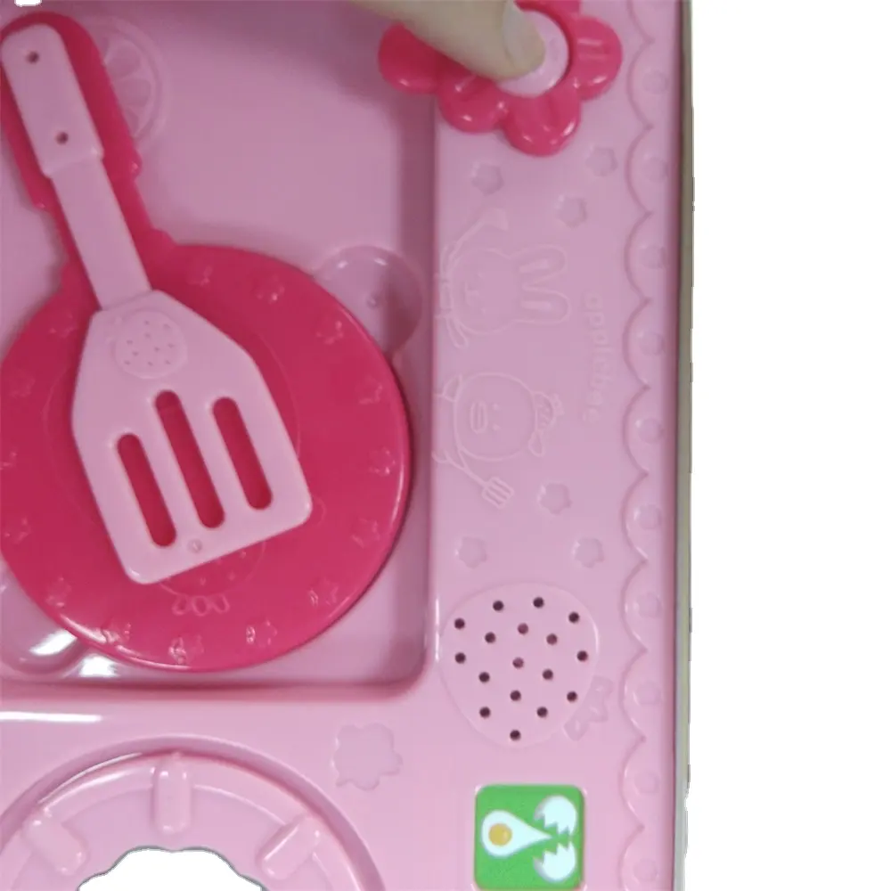 Nouveau design de son de cuisine électronique interactive pour enfants Livres de musique pour l'éducation des enfants avec cuisine à LED