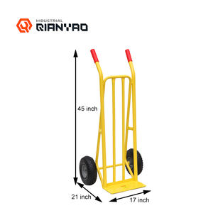 Keranjang bergerak grosir OEM yang dapat disesuaikan troli truk tangan roda padat ban pneumatik 300kg Industrial - Product Image 4