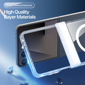 เคสโทรศัพท์แบบพับได้แบบเต็มตัวสำหรับเคสโทรศัพท์แม่เหล็ก ZFlip8, เคสใสบางเฉียบป้องกันการตกกระแทก - Product Image 4