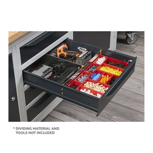 Établi réglable Fami avec plateau en bois, tiroir et mur 150CM WORK1516 - Product Image 3