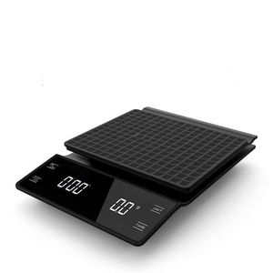 Balance de cuisine numérique noire, appareil de pesage électronique pour le café, avec minuterie, 3kg, 1 pièce - Product Image 1