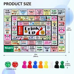 Jeux de société pour adultes, tapis de <span class=keywords><strong>jeu</strong></span> amusant et interactif pour soirées, anniversaires, jeux de famille ou toute occasion - Product Image 2