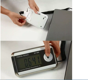 منصة كبيرة من الفولاذ المقاوم للصدأ 200 كجم الشحن الإلكتروني الطرود وزنها على الأرض - Product Image 6