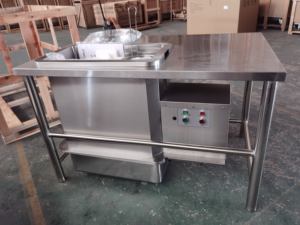 Equipo Completo para Restaurante <span class=keywords><strong>de</strong></span> Comida Rápida, Máquina para Empanizar <span class=keywords><strong>Pollo</strong></span>, Máquina para Marinar <span class=keywords><strong>Pollo</strong></span>, <span class=keywords><strong>Freidora</strong></span> a Presión Tipo KFC <span class=keywords><strong>Broaster</strong></span> - Product Image 4