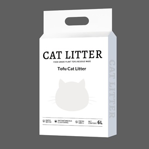 Litière pour chat en granulés beige modèle TIYUN TY en gros – Options Tofu, Cassava, Bentonite, Millet – Super absorbante et à absorption rapide pour chateries - Product Image 1