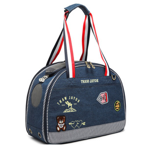 Sac de transport pour animaux de compagnie Thaw Jayor, sac bandoulière bleu, design de dessin animé, portable, pour chiens, chats, petits animaux - Product Image 2
