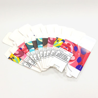 Boîte d'emballage pour produits de vente au détail en papier d'art, auto-érectible, imprimée en couleurs CMYK personnalisées, avec gaufrage et pelliculage mat
