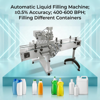 Machine de remplissage automatique de savon liquide détergent à bas prix emballage en verre de bouteille de lavage des mains pour boisson moteur chimique PLC