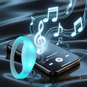Custom Logo Party Favor Sound Activated Led Silicone Bracelet, Concert Motion Activated Led Wristband - Product Image 4
