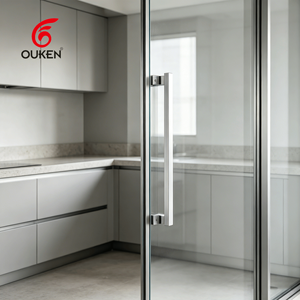 Maniglia per Porta in Acciaio Inox SS304 Lucidato, Design Classico Tubolare, Finitura a Specchio, Maniglie di Lusso per Ville e Hotel, Maniglia per Porta in Vetro - Product Image 2